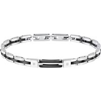 Bracciale Sector No Limits Uomo Ceramic in Acciaio Diamante 0.009 Ct SAFR46 - SAFR46
